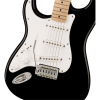 Squier Sonic Stratocaster Left-Handed Maple Fingerboard White Pickguard Black